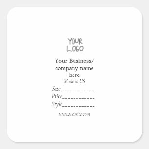 Your logo  social media QR code Price tags