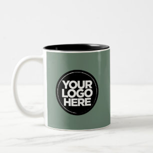 Your Logo Special Colours Sage Green Mugs Template