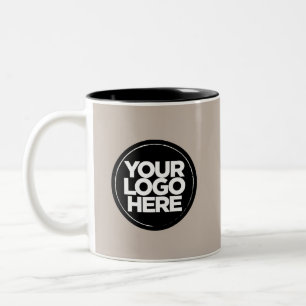 Your Logo Special Colours Taupe Grey Mugs