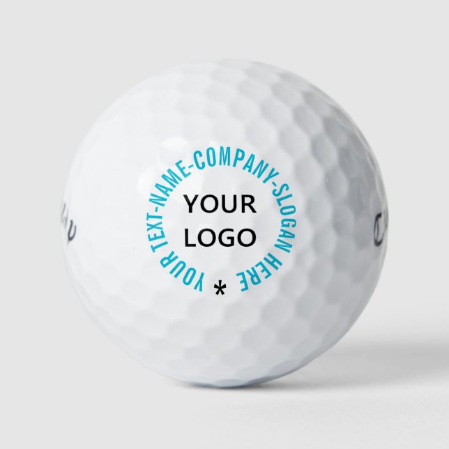 Your Logo Stamps Golf Balls Example Custom Text (Front)