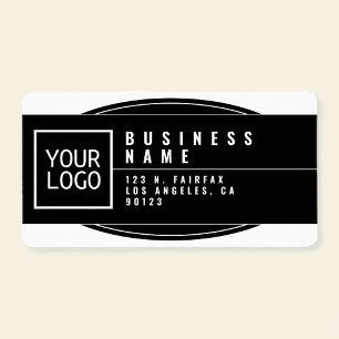 Your Logo Stylised Geometric Return Address Label