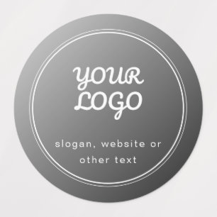 Your Logo & Stylish Grey Gradient Waterproof