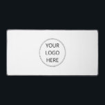 Your Logo Template Desk Mat<br><div class="desc">A simple template for your round business logo desk mat. Perfect for your employee work spaces, or your own business. Simply replace this sample with your own round logo.</div>