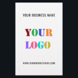 Your Logo Text Promotional Business Flyer Template<br><div class="desc">Custom Fonts and Colours - Design Your Own Personalised Flyer Example with Your Company Logo and Name Website or Custom Text Branded Promotional Business Flyers / Marketing Materials - Add Your Logo / Image - Photo or QR Code / and Text / Information - Resize and move elements with Customisation...</div>