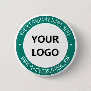Your Logo Text Promotional Button - Choose Colours