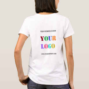 Your Logo Text Website Promotional Company T-Shirt