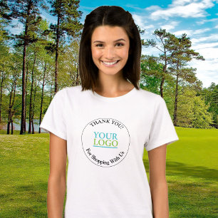 Your Logo, Thank You For Shopping With Us, Circle T-Shirt