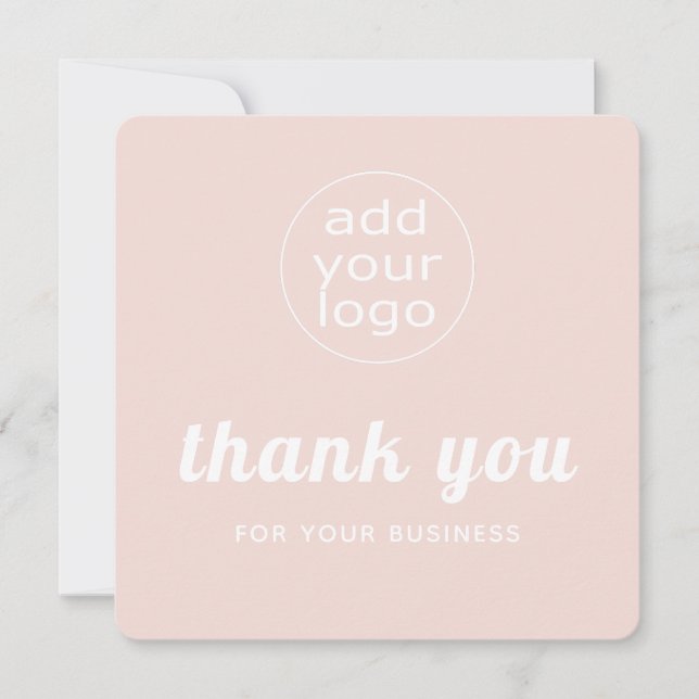 Your logo thank you for your business  card (Front)
