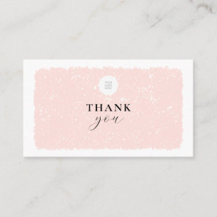 Your Logo Thank You For Your Purchase Business Card
