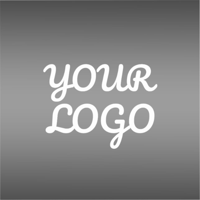Your Logo & Transparent Grey Editable Colour Ombre (Front)