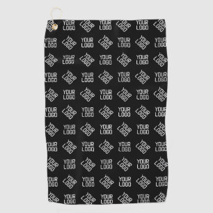 Your Logo   Unique Alternating Logo or Design Golf Towel