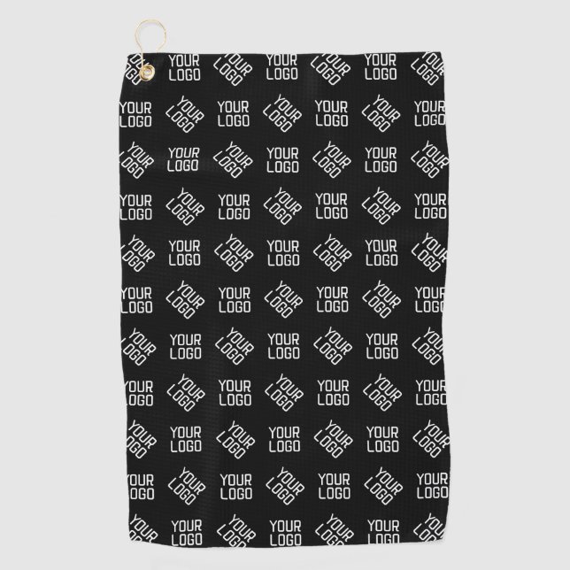 Your Logo | Unique Alternating Logo or Design Golf Towel (Front)