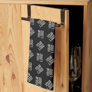 Your Logo   Unique Alternating Logo or Design Tea Towel