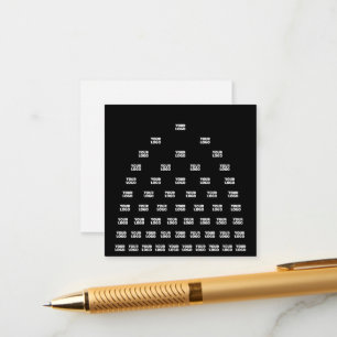 Your Logo Unique Arch Pattern Black (editable) Enclosure Card