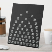 Your Logo Unique Arch Pattern | Black (editable)