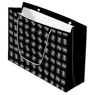 Your Logo Unique Logo, Design or Image Pattern Large Gift Bag