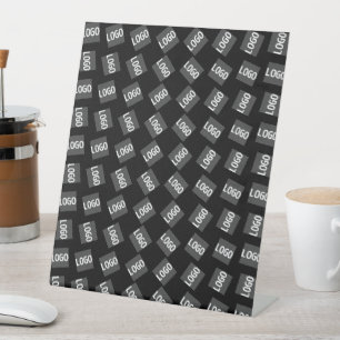 Your Logo Unique Logo, Design or Image Pattern Pedestal Sign