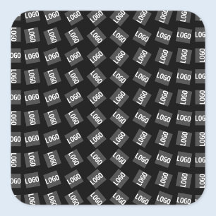 Your Logo Unique Logo, Design or Image Pattern Square Sticker