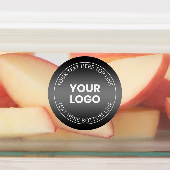 Your Logo w/Editable Black & White Gradient  (Affixed)