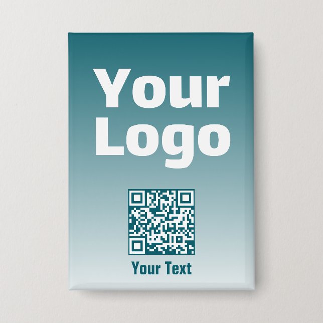 Your Logo w/Editable QR code & Gradient Ombre (Front)