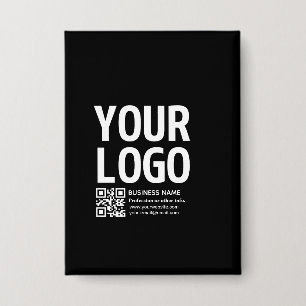 Your Logo w/Editable QR code & Text