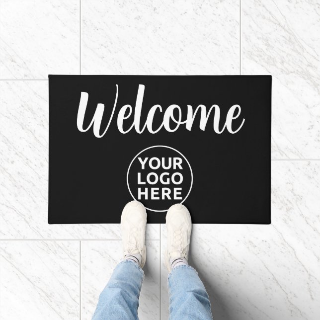 YOUR LOGO Welcome Custom Outdoor Rug (Indoor)
