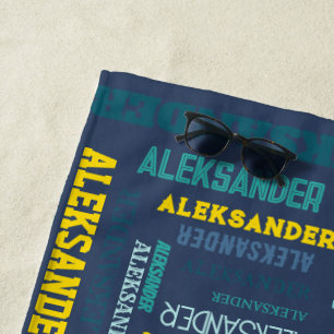 Your (Long) Name is All Over This Beach Towel