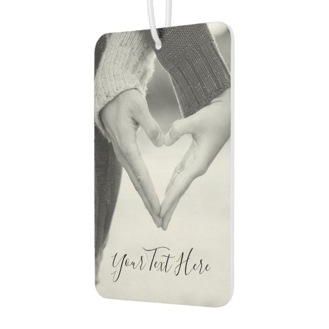 Your Love Photo Air Freshener with Custom Text (Left)