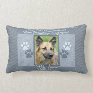 Your Love Unconditional Pet Sympathy Custom Lumbar Cushion