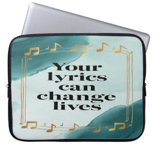Your Lyrics Can Change Lives option 2 Laptop Sleeve