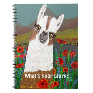 Your Mama Llama in the Poppy Field Notebook