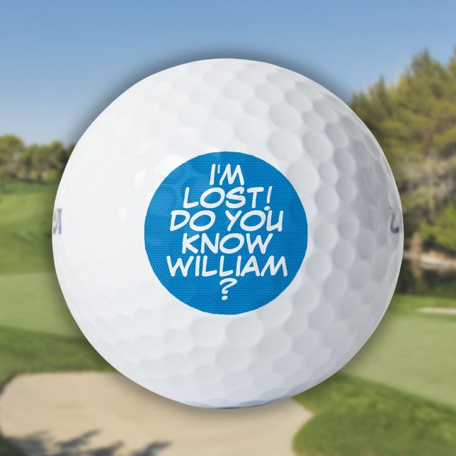 Your Message Fun Retro Comic Book Golf Balls (Your Message Fun Retro Comic Book Golf Balls)