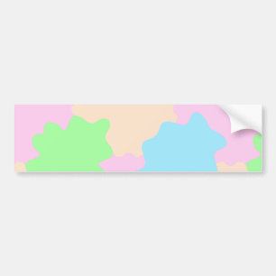 Your message here add text name boho colourful rus bumper sticker