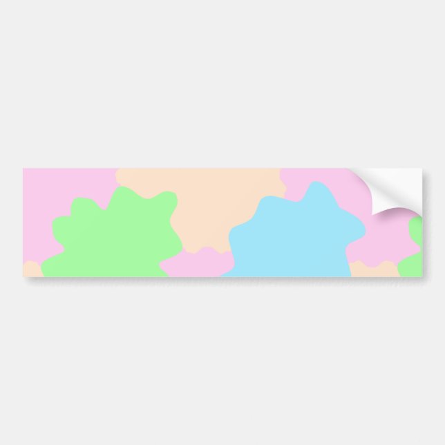 Your message here add text name boho colourful rus bumper sticker (Front)