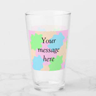 Your message here add text name boho colourful rus glass