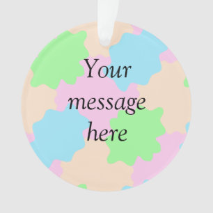 Your message here add text name boho colourful rus ornament