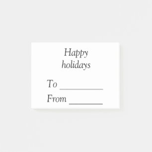 Your message here add text name merry Christmas Post-it Notes