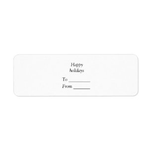 Your message here add text name merry Christmas Return Address Label