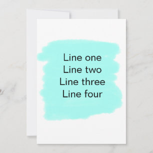 Your message here add text name monogram green invitation