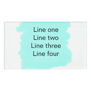 Your message here add text name monogram green tag