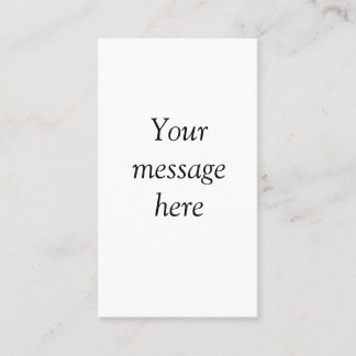 Your message here add text name monogram image quo business card