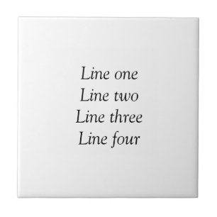 Your message here add text name monogram image quo ceramic tile