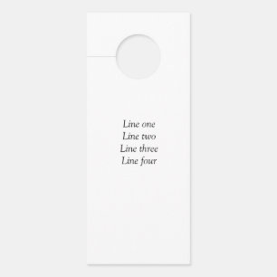 Your message here add text name monogram image quo door hanger