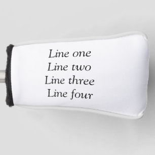 Your message here add text name monogram image quo golf head cover