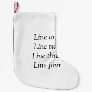 Your message here add text name monogram image quo small christmas stocking