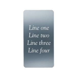 Your message here gray blue metallic background te label