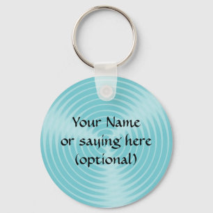Your message here in blue - keychain