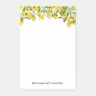 Your Message Lemon Greenery Post-it Notes