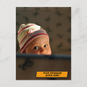 Your Message Photo Fun Retro Comic Book Pop Art Postcard