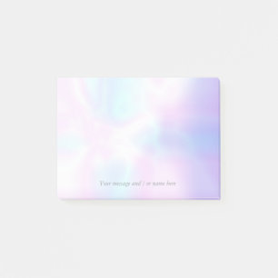 Your Message Simple Modern Iridescent Post-it Notes